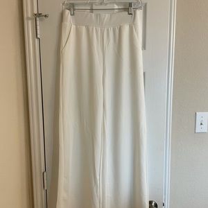 White Wide Leg Pants